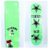 Image 1 : LIME GREEN ZERO SKATE DECK W. STAR  8.375"