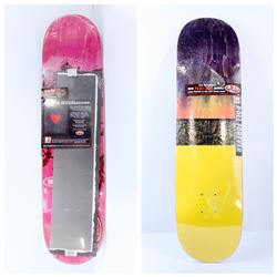 PINK REAL DAVIS ROSES SKATE DECK 8.25"