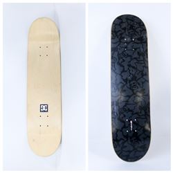 DC BLONDE/ BLACK SKATE DECK 8"