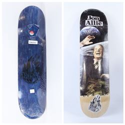 SLAVE  COMMONWEALTH "ALLIE" BLUE SKATE DECK 8.25