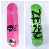 Image 1 : ZERO  PINK/ GREEN "ZERO OR DIE"  SKATE DECK 8.5"