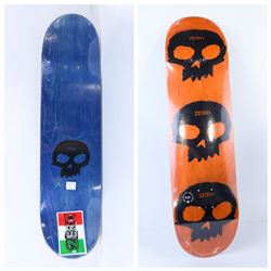 ZERO ORANGE/ BLUE  SKATE DECK 8.25"