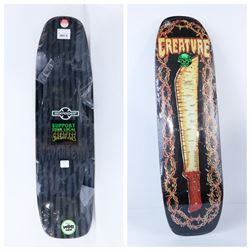 CREATURE BLACK W/ MACHETE  SKATE DECK 8.8"