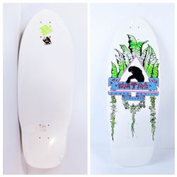 SANTA MONICA AIRLINES WHITE SKATE DECK