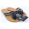 VOLCOM LADIES BLACK CROSSTOWN SANDAL SIZE:10