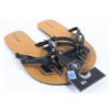 VOLCOM LADIES BLACK CROSSTOWN SANDAL SIZE:10