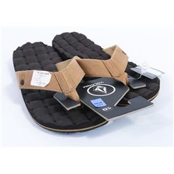 VOLCOM MENS BROWN BOTTOM "RECLINER" LEATHER