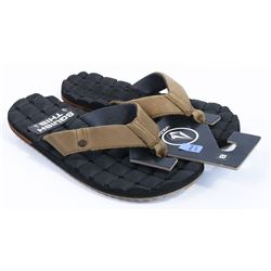 VOLCOM MENS BLACK BOTTOM "RECLINER" LEATHER