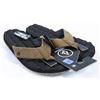 Image 1 : VOLCOM MENS BLACK BOTTOM "RECLINER" LEATHER