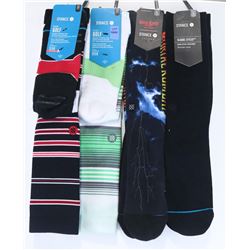 LOT OF 4 STANCE  SOCKS SIZE LARGE