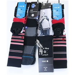 LOT OF 4 STANCE  SOCKS SIZE LARGE