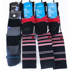 LOT OF 4 STANCE  SOCKS SIZE LARGE