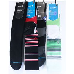 LOT OF 4 STANCE  SOCKS SIZE LARGE