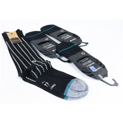 LOT OF 4 STANCE  SOCKS SIZE LARGE