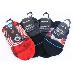 LOT OF 4 STANCE  SOCKS SIZE LARGE