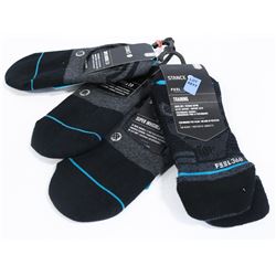 LOT OF 4 STANCE  SOCKS SIZE MEDIUM