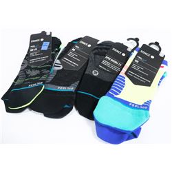LOT OF 4 STANCE  SOCKS SIZE MEDIUM