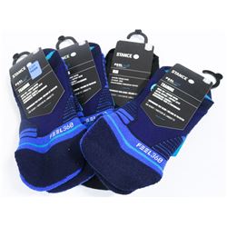 LOT OF 4 STANCE  SOCKS SIZE MEDIUM