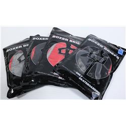 LOT OF 4 RED DRAGON BOXER BRIEFS, SIZE X-LARGE