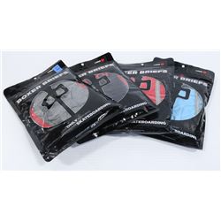 LOT OF 4 RED DRAGON BOXER BRIEFS, SIZE LARGE