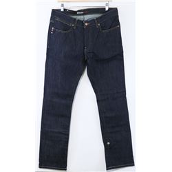KR3W SLIM FIT RAW BLUE COLOR MENS JEANS