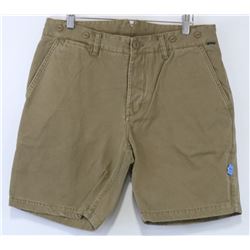 STIKA KHAKI COLOR MENS SHORTS, SIZE 32