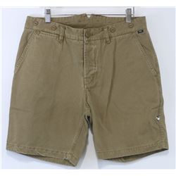 STIKA KHAKI COLOR MENS SHORTS, SIZE 32