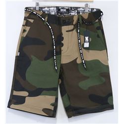 DGK STRETCH CAMOUFLAGE MENS SHORTS, SIZE 32