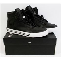 SUPRA VAIDER COOL BLACK AND WHITE MENS SHOE