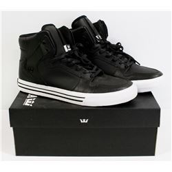 SUPRA VAIDER COOL BLACK AND WHITE MENS SHOE