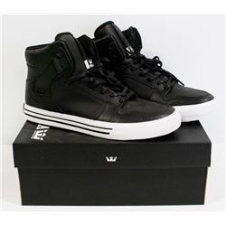 SUPRA VAIDER COOL BLACK AND WHITE MENS SHOE