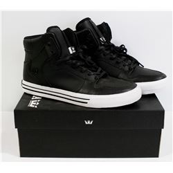 SUPRA VAIDER COOL BLACK AND WHITE MENS SHOE