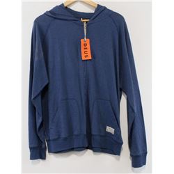 DEUS BLUE LIGHTWEIGHT ZIP UP HOODIE SIZE XL
