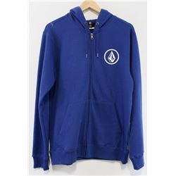 VOLCOM STONE BLUE MENS ZIP UP HOODIE SIZE M