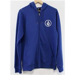 VOLCOM STONE BLUE MENS ZIP UP HOODIE SIZE M