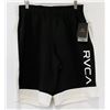 Image 1 : RVCA CHALLENGER WHITE AND BLACK SWIM TRUNKS
