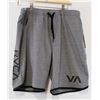 Image 1 : RVCA GREY MENS SPORT SHORTS SIZE M
