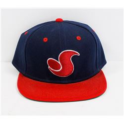 NAVY BLUE AND RED DVS SNAP BACK BALL CAP