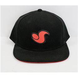 BLACK AND RED  DVS SNAP BACK BALL CAP