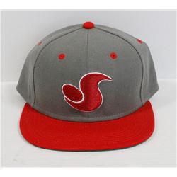 RED AND GREY DVS SNAP BACK BALL CAP