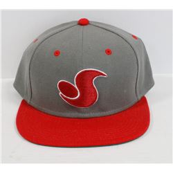 RED AND GREY DVS SNAP BACK BALL CAP