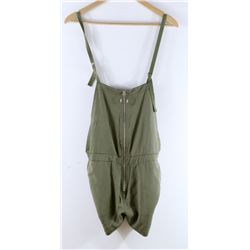 VOLCOM WOMENS ARMY GREEN ROMPER SIZE M M 12