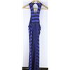 Image 1 : GYPSY GREY AND BLUE STRIPED WOMENS SUNDRESS