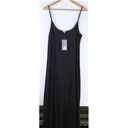 SPLENDID GREY STRIPED WOMENS SUNDRESS SIZE L