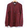 Image 1 : ELEMENT RED AND BLACK PLAID MENS BUTTON UP