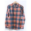 Image 1 : VOLCOM ORANGE/GREEN PLAID LONG SLEEVE MENS BUTTON