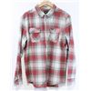 Image 1 : RVCA HIGH PLAINS RED AND GREY FLANNEL TYPE MENS