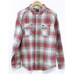 RVCA HIGH PLAINS RED AND GREY FLANNEL TYPE MENS