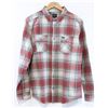 Image 1 : RVCA HIGH PLAINS RED AND GREY FLANNEL TYPE MENS