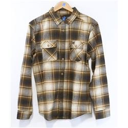 RVCA HIGH PLAINS MUSTARD AND BLACK FLANNEL TYPE